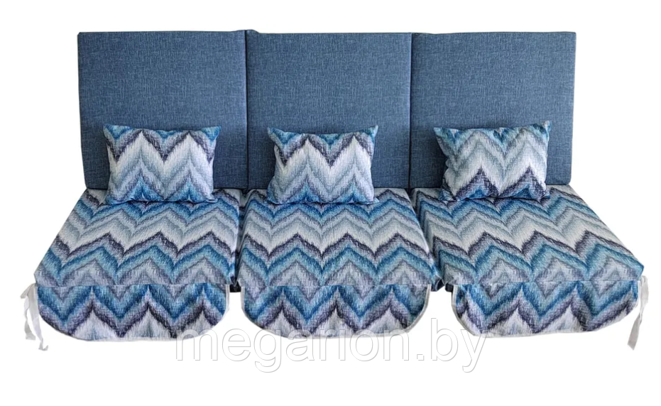 Мягкий элемент (матрас) для качелей садовых 170см синий