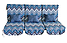 Матрас для качелей 170х55 см Синий зигзаг, фото 4