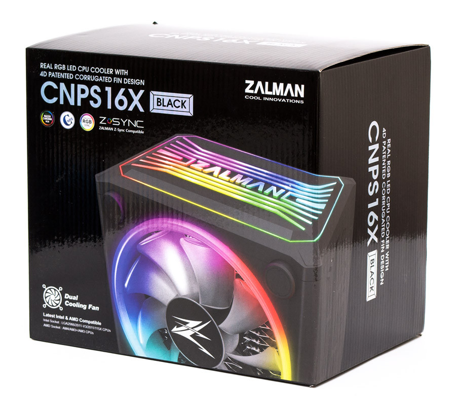 Кулер для процессора Zalman CNPS16X (All Socket, TDP 150W, PWM, ARGB) - фото 1 - id-p224256566