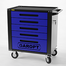 Тележка инструментальная Garopt 5 ящиков, Серия "Standart", артикул GTS5.blue