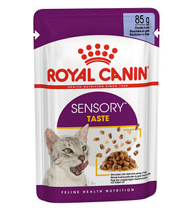Влажный корм Royal Canin SENSORY TASTE (вкус) для взрослых кошек (кусочки в желе) 85гр.