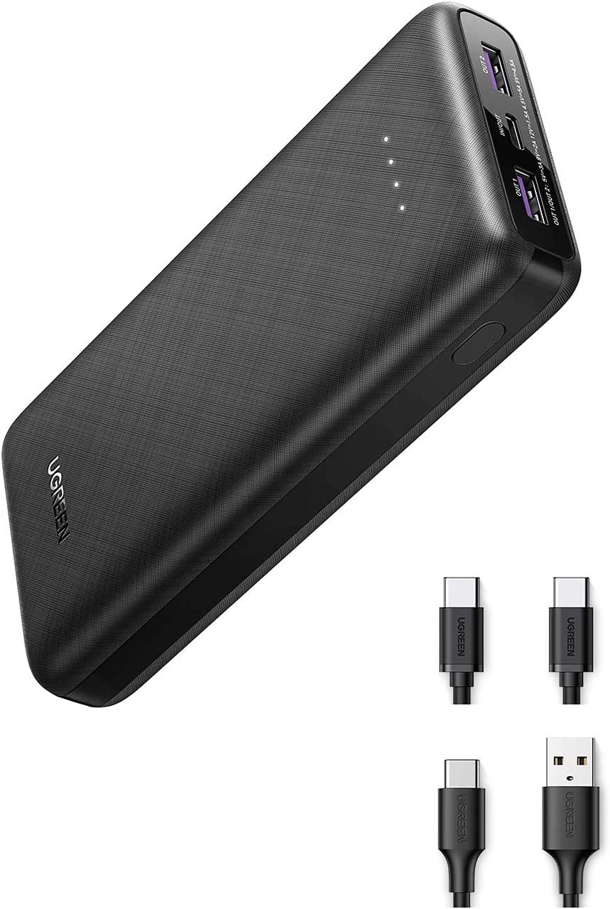 PowerBank UGREEN PB175-20542 20000mAh 20W, Черный - фото 1 - id-p224256560