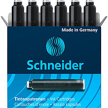 Картриджи чернильные Schneider, 6шт/уп, чёрные