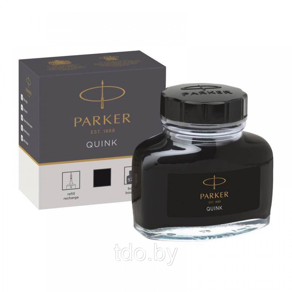 Чернила Parker "Bottle Quink", чёрные, 57мл