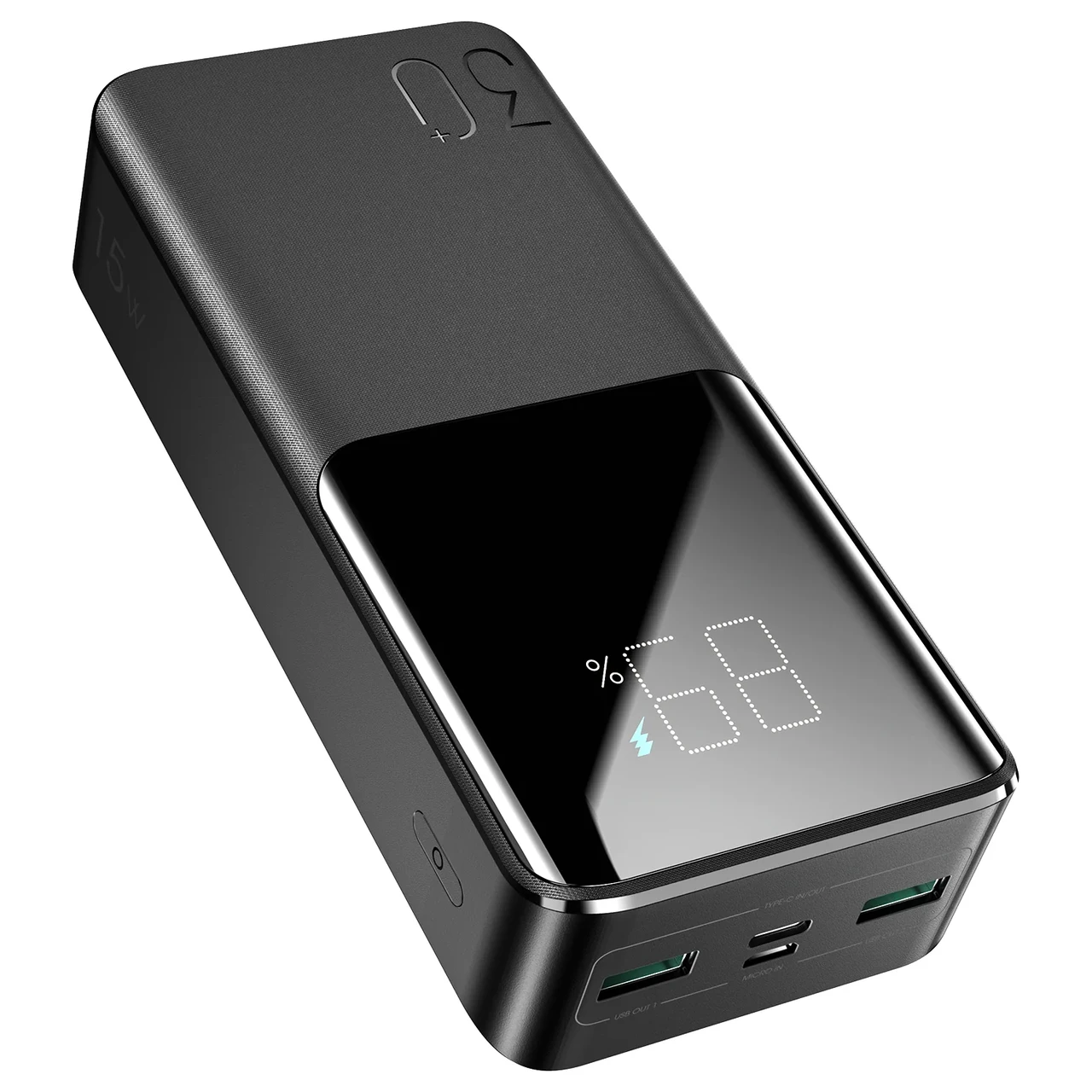 PowerBank Joyroom JR-T015 30000mAh 15W, PD QC3.0, Черный