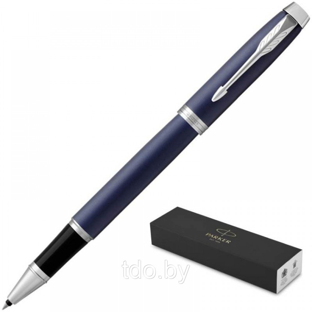 Ручка-роллер Parker IM Blue CT 9, линия 0,5мм, чёрная - фото 1 - id-p224270541