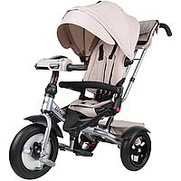 Детский трёхколёсный велосипед Tech Team Luxury	(бежевый)