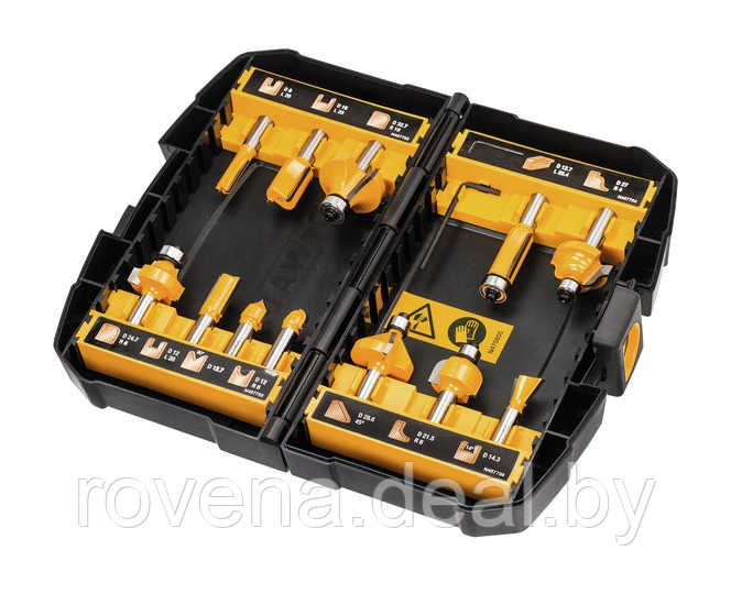 ФРЕЗЫ DEWALT DT90016 - НАБОР 12 ШТ. ПРОФЕССИОНАЛЬНЫЕ ФРЕЗЫ С ТВЕРДОСПЛАВНЫМИ ЛЕЗВИЯМИ ИЗ ТВЕРДОГО СПЛАВА - фото 2 - id-p224270663