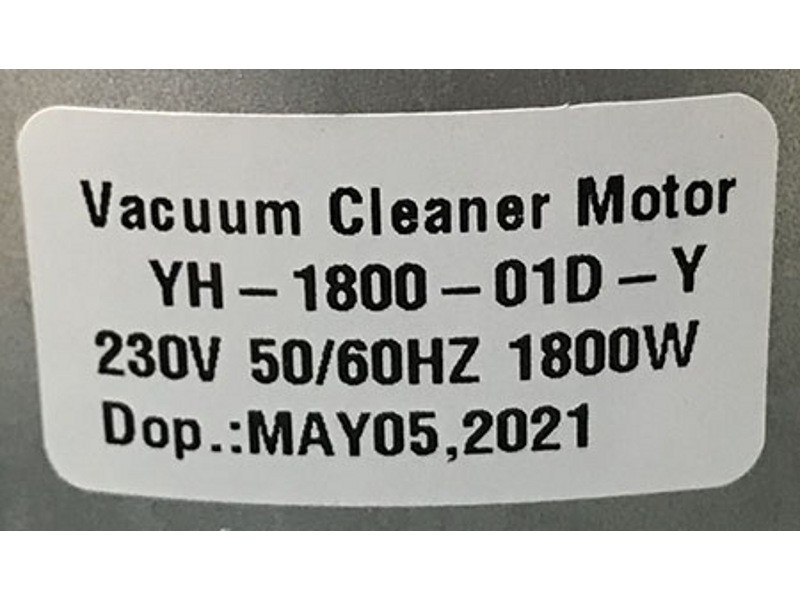 Мотор ( электродвигатель ) для пылесоса Samsung YH-1800-01D-Y (1800W, H=119.5/35/50, D=135/84, VC07135FPw, - фото 4 - id-p164510963