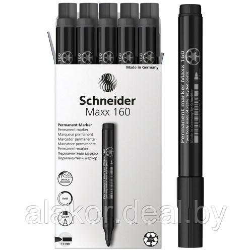 Маркер перманентный Schneider Maxx 160, черный, 1-3мм - фото 1 - id-p224272245