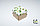 Коробка 75х75х75 Олива зеленая (крафт дно), фото 2