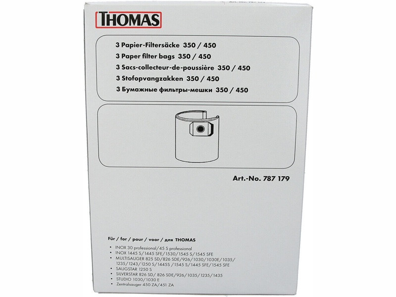 Бумажные мешки для пылесоса Thomas 787179 - фото 5 - id-p224273025