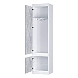 Пенал закрытый ПАСКАЛЬ (Белый/ Цемент светлый) BTS, фото 2