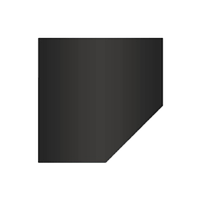 Лист под печь КПД черный LP12 2мм 1200х1200 угол
