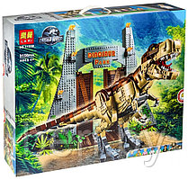 Конструктор Lari Парк Юрского периода: ярость Ти-Рекса, аналог LEGO Juniors Jurassic World 75936