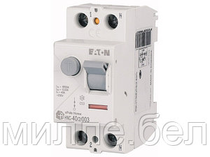 Устройство защитного отключения Eaton HNC-40/2/003, 2P, 40A, 6кA, 30мA, тип АC, 2M