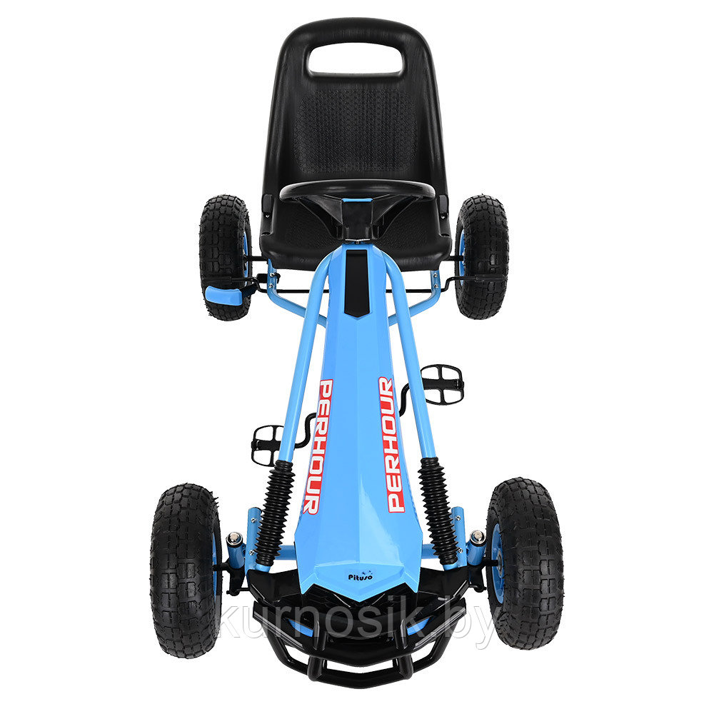 Педальный картинг детский PILSAN G205 надувные колеса синий - фото 5 - id-p224275599