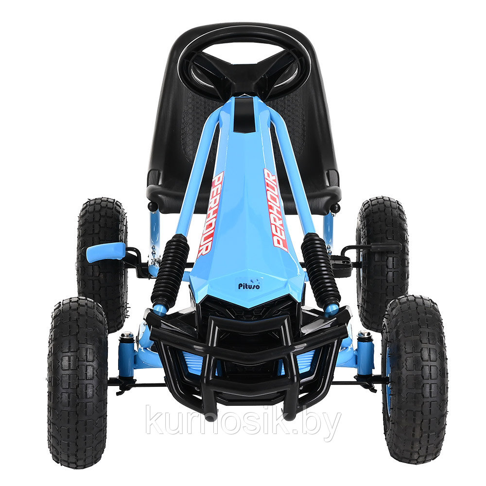 Педальный картинг детский PILSAN G205 надувные колеса синий - фото 8 - id-p224275599