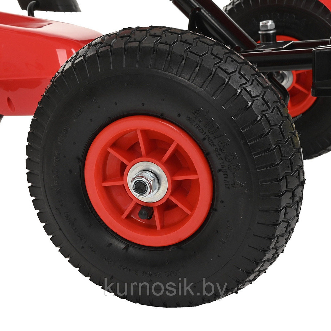 Педальный картинг детский PILSAN G202 надувные колеса красный - фото 10 - id-p224275780