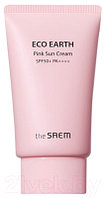Крем солнцезащитный The Saem Eco Earth Pink Sun Cream SPF50+ PA++++