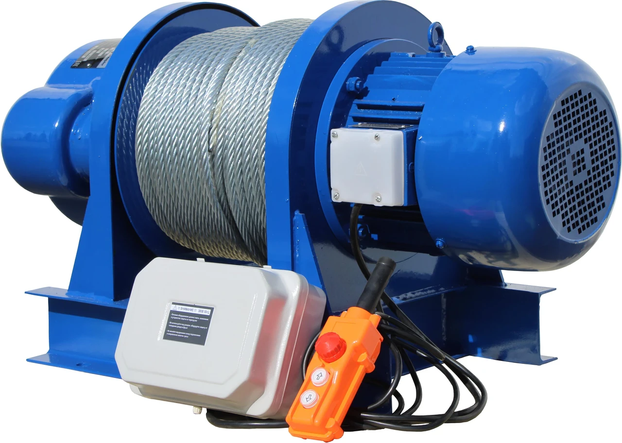 Лебедка электрическая тяговая стационарная Shtapler KDJ (J) 2000/1000 кг 50/100 м 380 В - фото 2 - id-p204492106