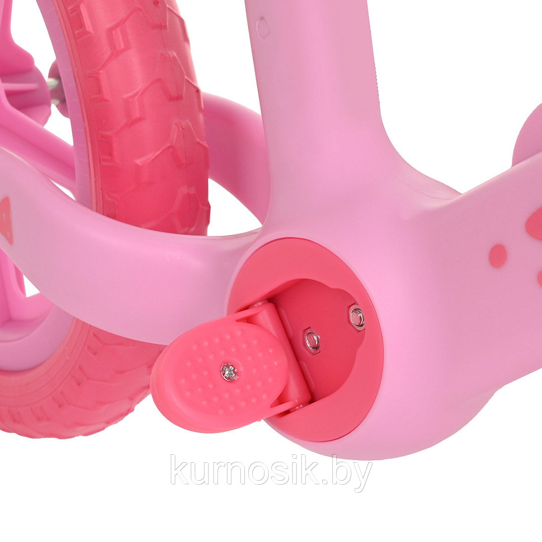 Беговел детский Pituso Dino колеса EVA 12" розовый - фото 8 - id-p224277163