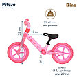 Беговел детский Pituso Dino колеса EVA 12" розовый, фото 3