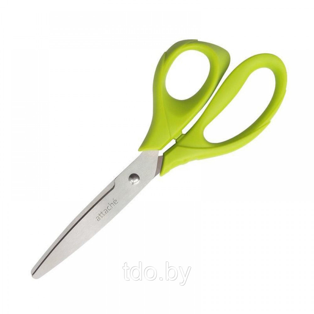 Ножницы Attache Spring, 20см, эргономичные ручки, салатовые - фото 1 - id-p224277371