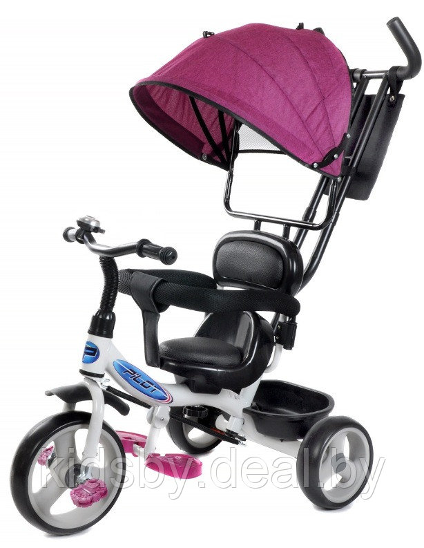 Детский велосипед трехколесный Trike Pilot PT1V 10/8" 2020 (фиолетовый) - фото 1 - id-p118733620