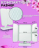 Тройное складное зеркало для макияжа с подсветкой Led Makeup Mirror XW-810 (РАБОТАЕТ ОТ USB), фото 7