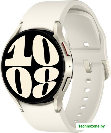 Умные часы Samsung Galaxy Watch6 40 мм (белое золото) - фото 1 - id-p224270406