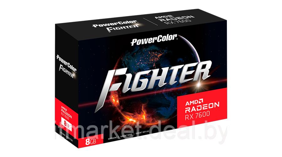 Видеокарта PowerColor Fighter RX 7600 (RX 7600 8G-F) - фото 2 - id-p224281140
