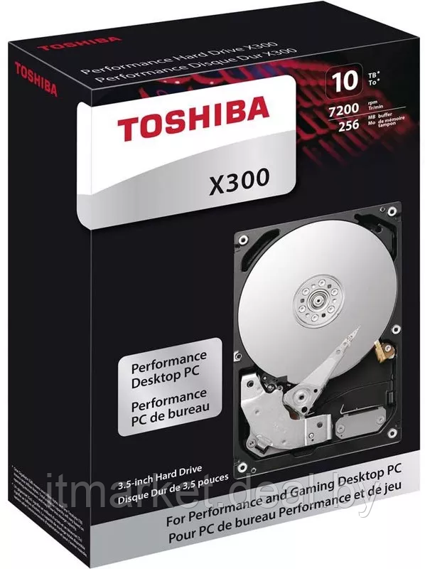 Жесткий диск 10Tb Toshiba X300 Performance (HDWR11AUZSVA) - фото 3 - id-p224281191
