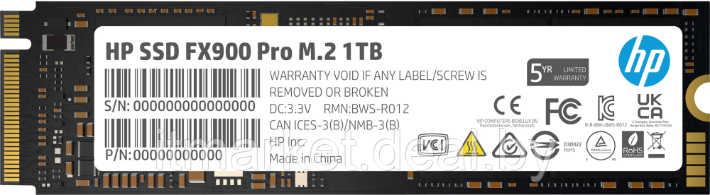 Жесткий диск SSD 1Tb HP FX900 Pro (4A3U0AA) - фото 1 - id-p224281203