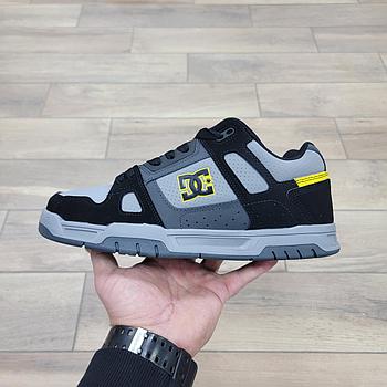 Кроссовки DC Stag Shoe Grey Black Yellow