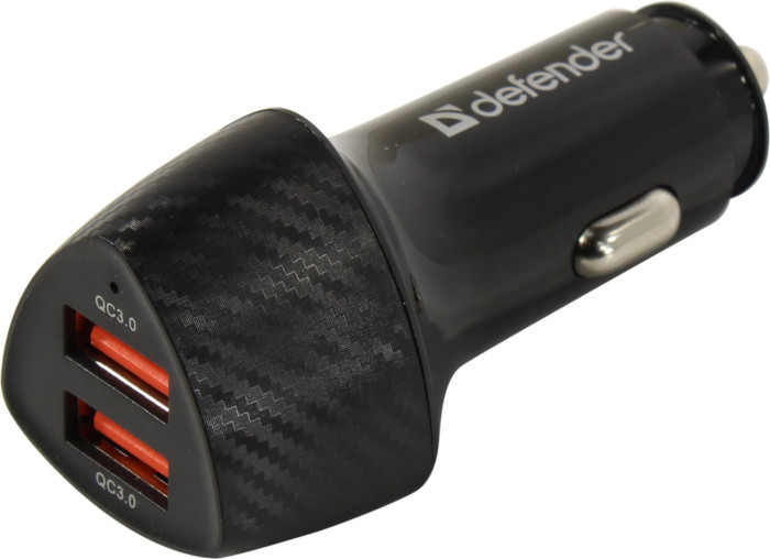 Автомобильное зарядное уст-во USB Defender UCA-81 (Вх.12-24V Вых.5/9/12V 36W 2xUSB) 83845 - фото 1 - id-p224282394