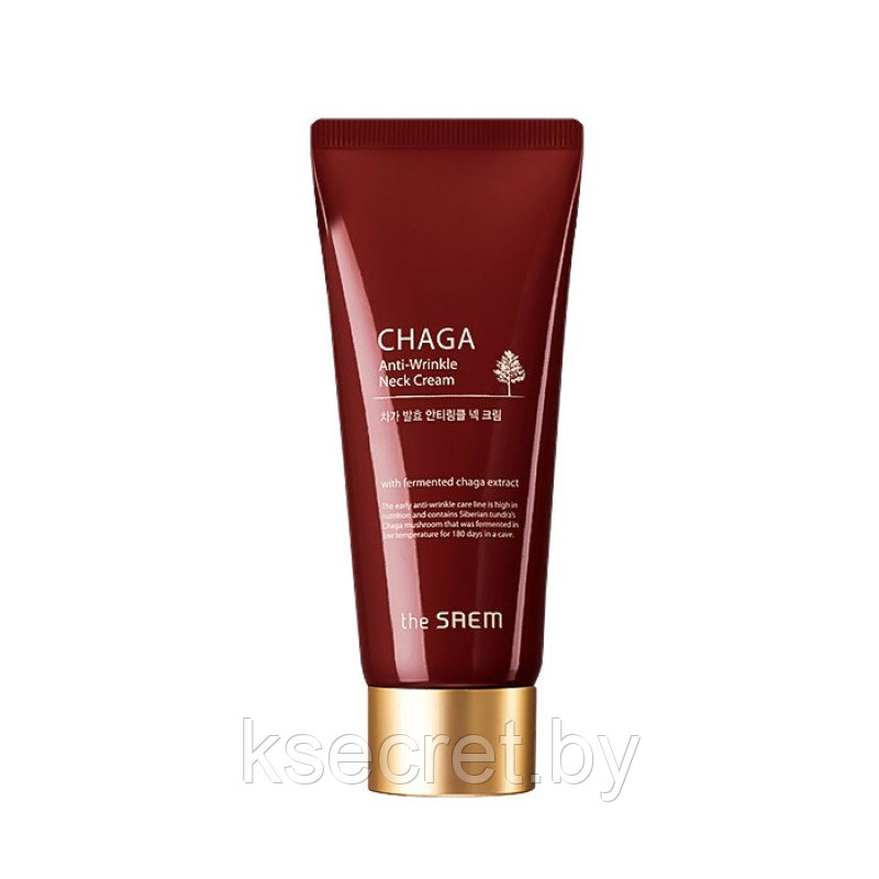 Антивозрастной крем для шеи THE SAEM Chaga Anti-Wrinkle Neck Cream - 100 мл - фото 1 - id-p224282571