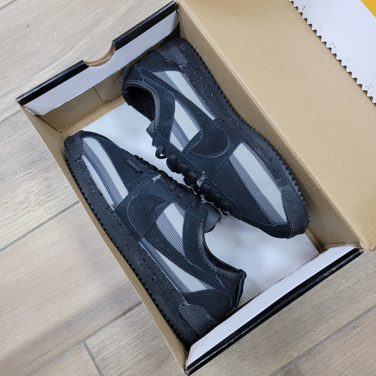 Кроссовки Union X Nike Cortez Black Grey - фото 6 - id-p201642420