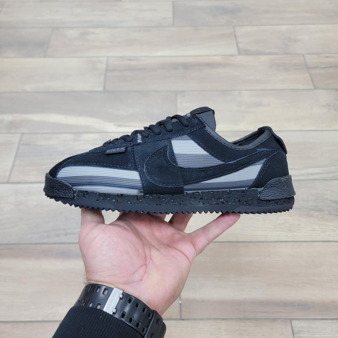 Кроссовки Union X Nike Cortez Black Grey 43 - фото 1 - id-p201642424