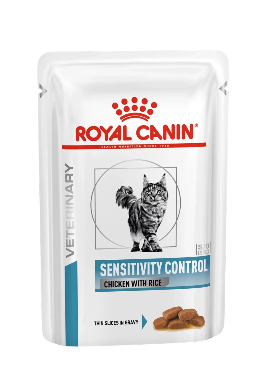 Влажный корм-диета Royal Canin Sensitivity Control Chicken with Rice для взрослых кошек (в соусе) 85гр.
