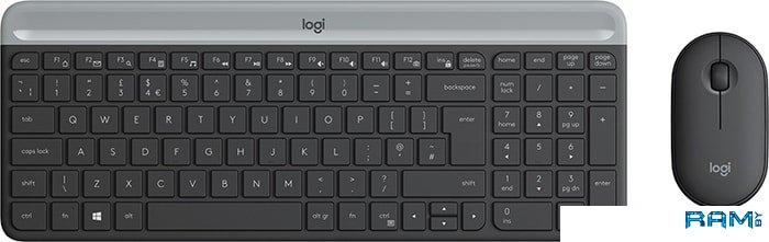 Клавиатура + мышь Logitech MK470 Slim Wireless Combo [920-009206] - фото 1 - id-p224284415