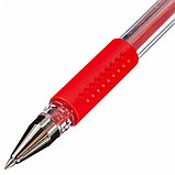 Ручка гелевая Deli Daily, линия 0,5мм, красная, 12 штук, фото 3