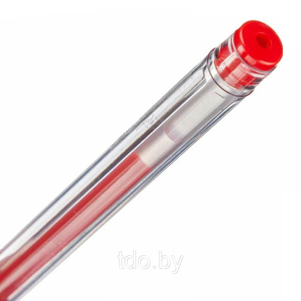 Ручка гелевая Deli Daily, линия 0,5мм, красная, 12 штук - фото 4 - id-p224285488