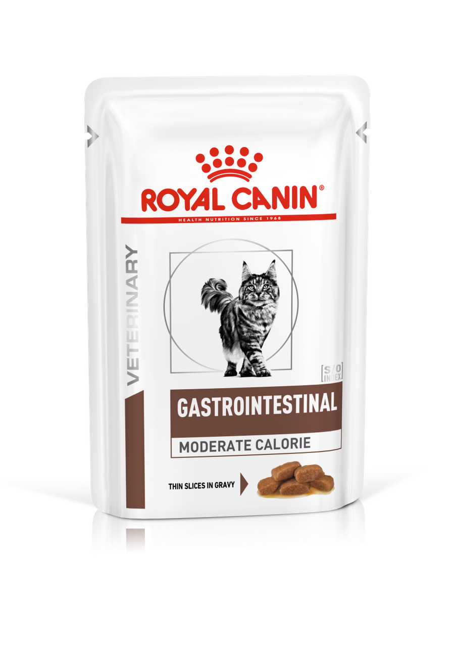 Royal Canin Gastrointestinal Moderate Calorie влажный диетический корм (в соусе) для кошек, 85г., (Австрия) - фото 1 - id-p224285489