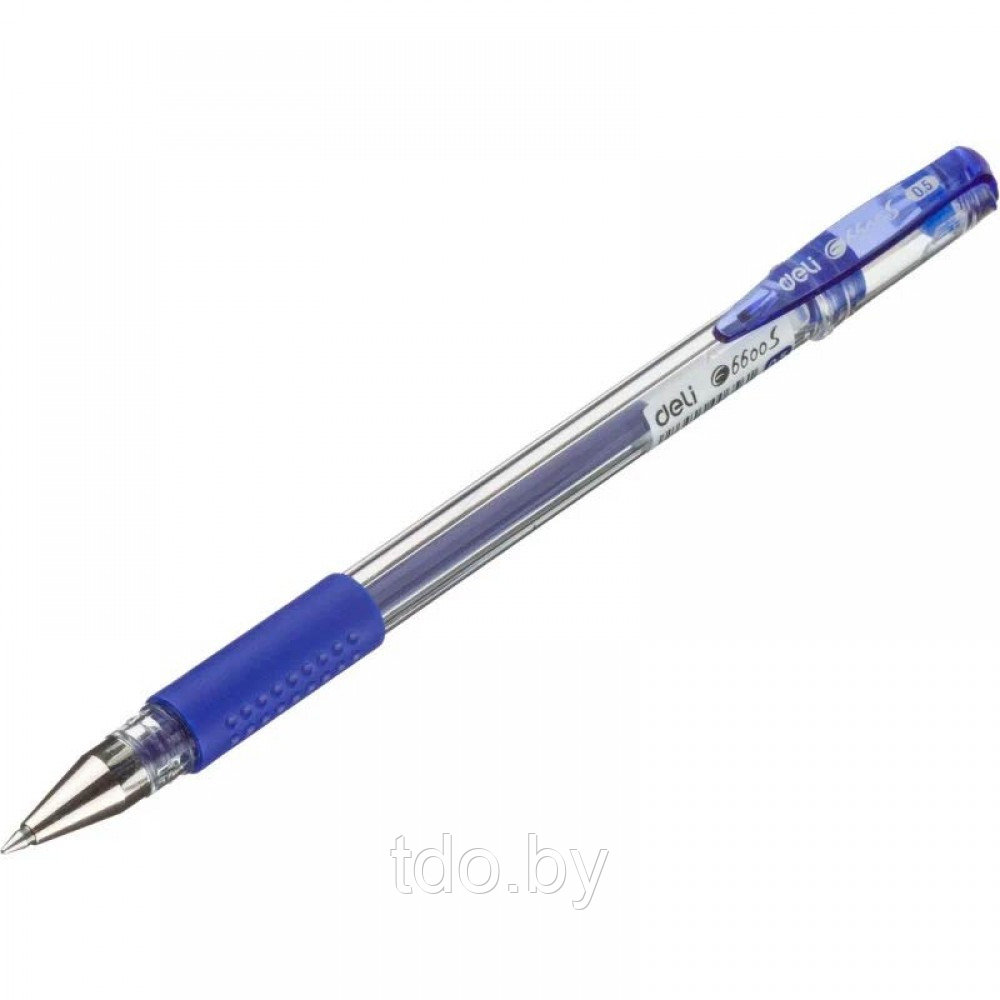 Ручка гелевая Deli Daily, линия 0,5мм, синяя, 12 штук - фото 3 - id-p224285491