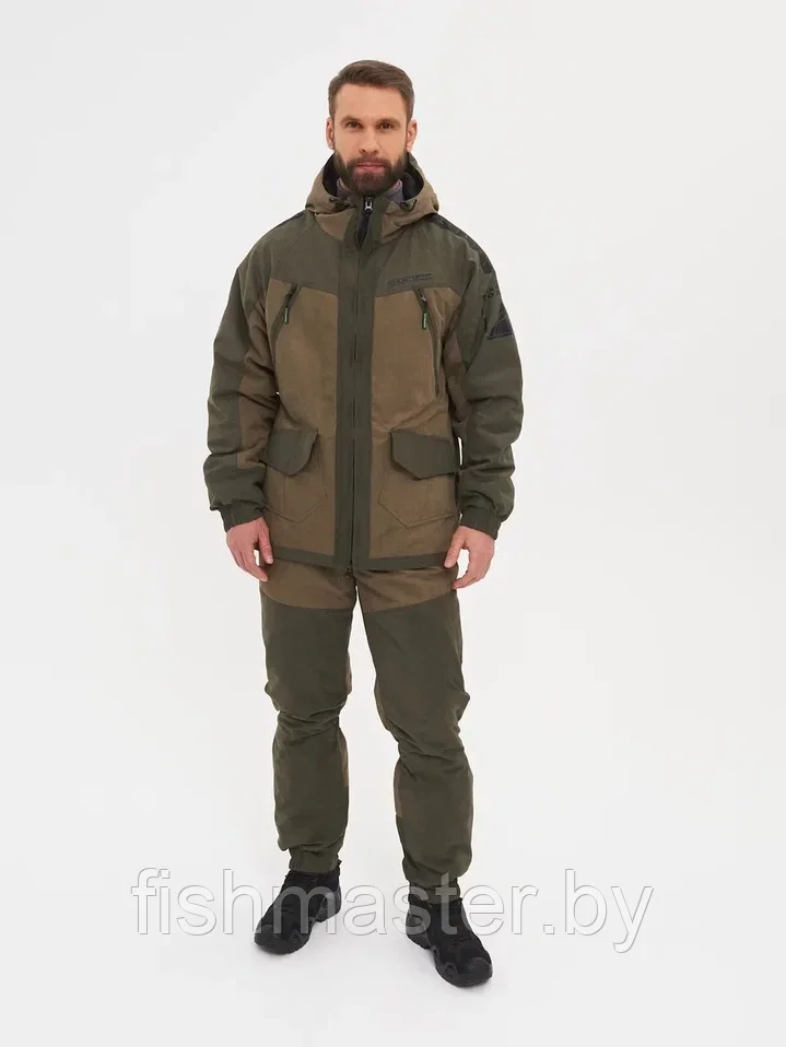 Костюм деми HUNTSMAN Горка Люкс -10°C цвет Хаки ткань Исландия - фото 1 - id-p224286152