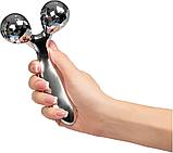 Роликовый 3D массажер для лица и тела (2 ролика) из полимерных материалов, фото 2