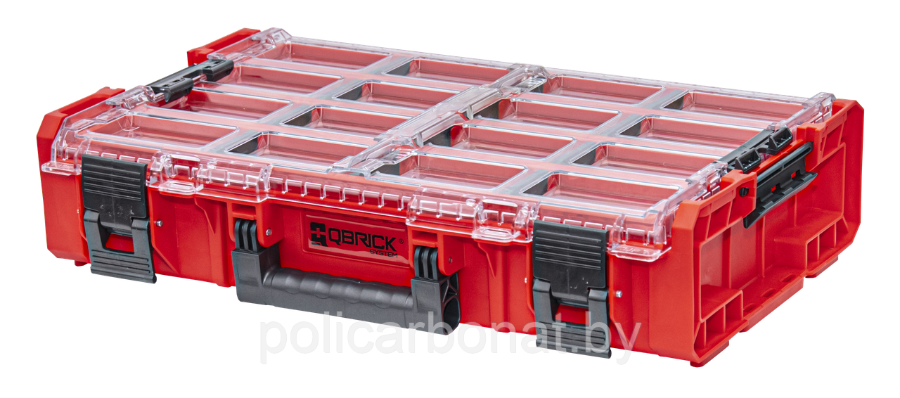 Органайзер Qbrick System ONE Organizer XL Long Bin RED Ultra HD, красный - фото 1 - id-p224221934
