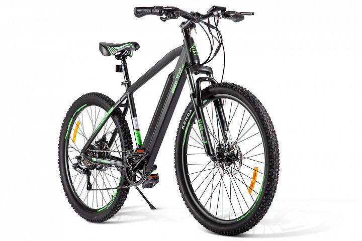 Электровелосипед Eltreco XT 600 Pro 2024 (черный/зеленый)