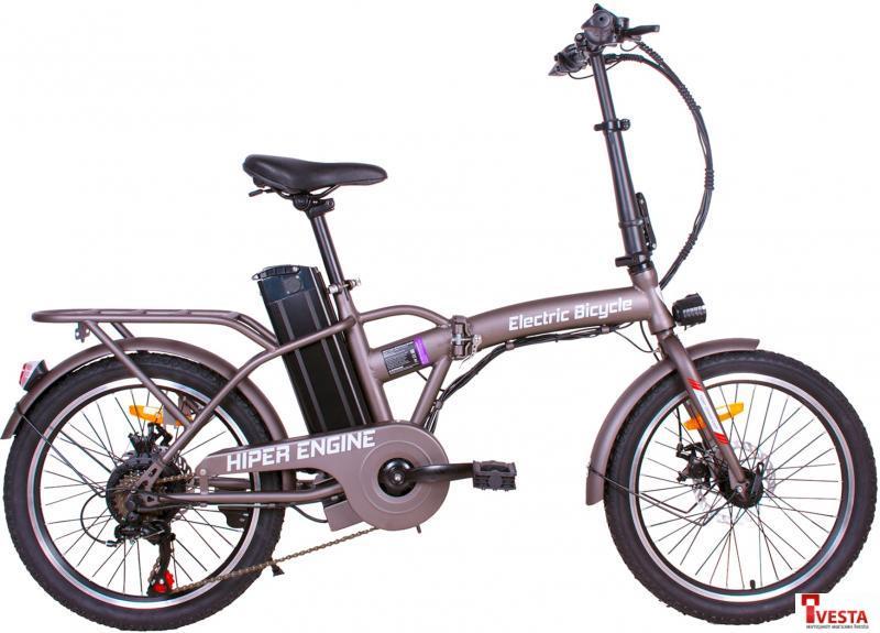 Электровелосипед Hiper Engine BF200 2021 (коричневый) - фото 1 - id-p224286223